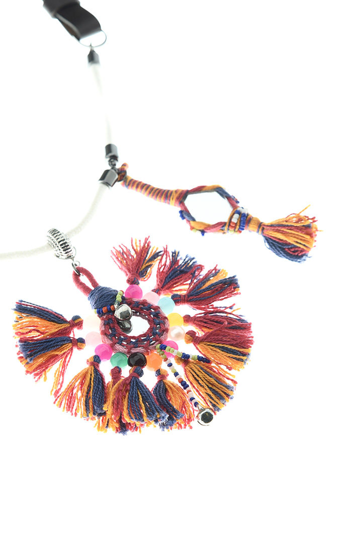 Fringe and mirror necklace Diffusione Tessile Fringe and mirror necklace Diffusione Tessile
