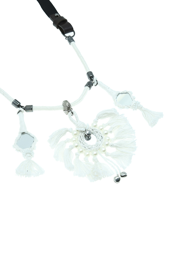 Fringe and mirror necklace Diffusione Tessile Fringe and mirror necklace Diffusione Tessile