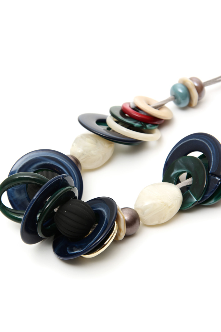 Resin disc necklace Intrend Resin disc necklace Intrend