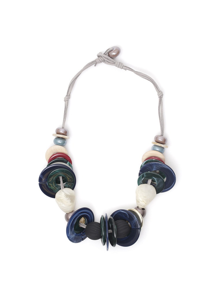 Resin disc necklace Intrend Resin disc necklace Intrend