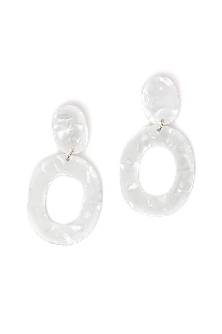 Resin drop earrings Intrend Resin drop earrings Intrend