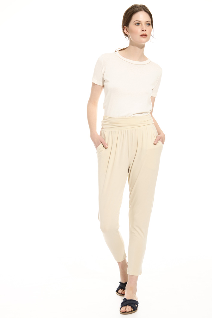 Pantalone con cintone elastico Intrend Pantalone con cintone elastico Intrend