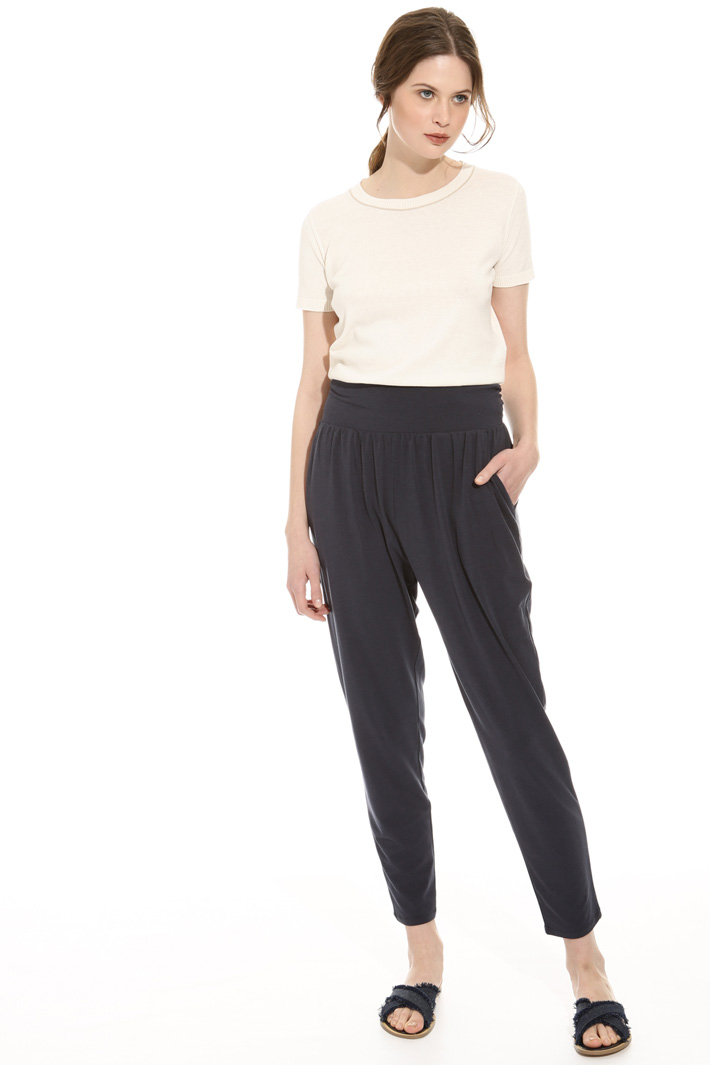 Pantalone con cintone elastico Intrend Pantalone con cintone elastico Intrend