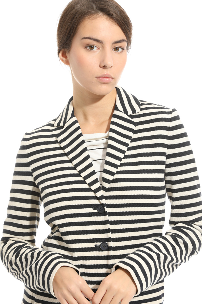 Giacca in jersey piquet Intrend Giacca in jersey piquet Intrend