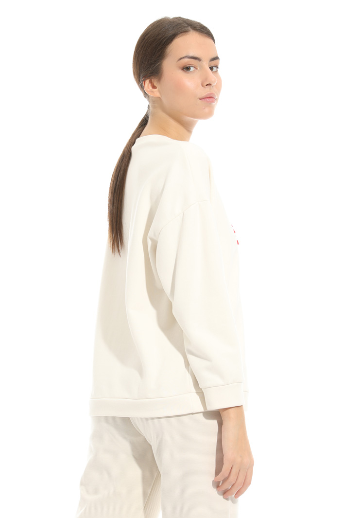 Embroidered jersey sweatshirt Intrend Embroidered jersey sweatshirt Intrend