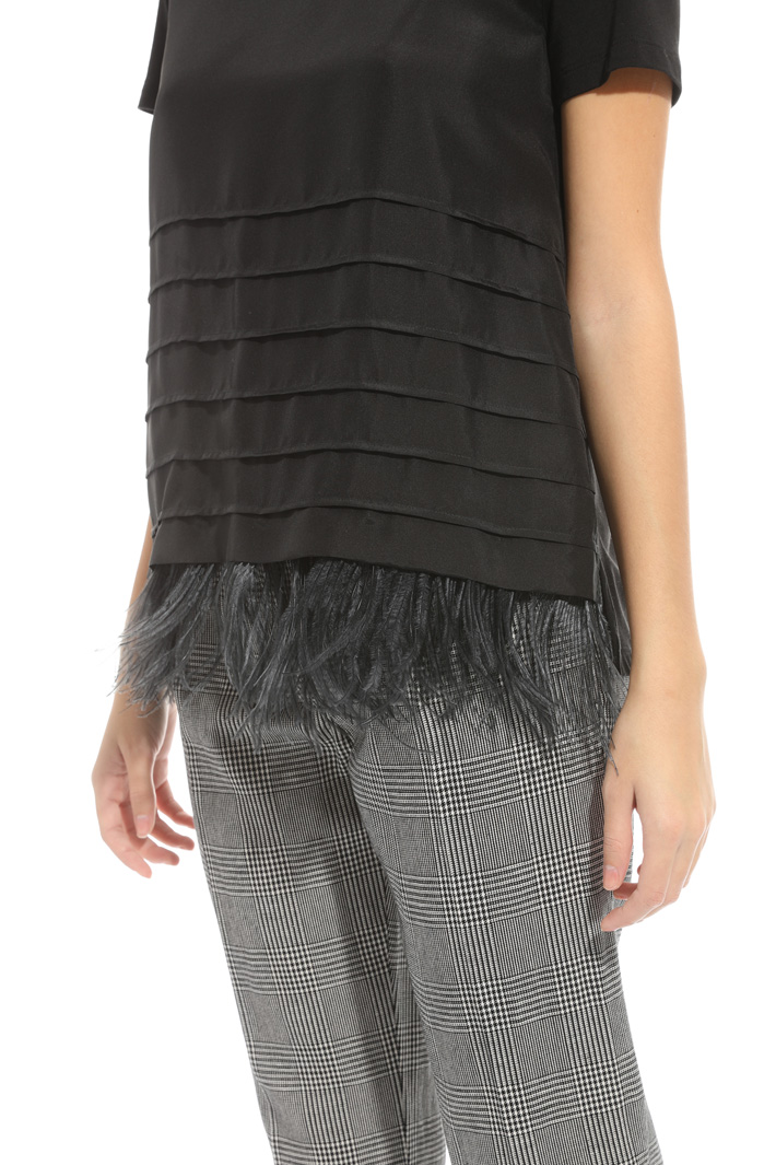 Top con piume staccabili Intrend Top con piume staccabili Intrend