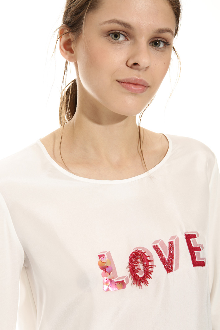 Maglia con seta ricamata Intrend Maglia con seta ricamata Intrend