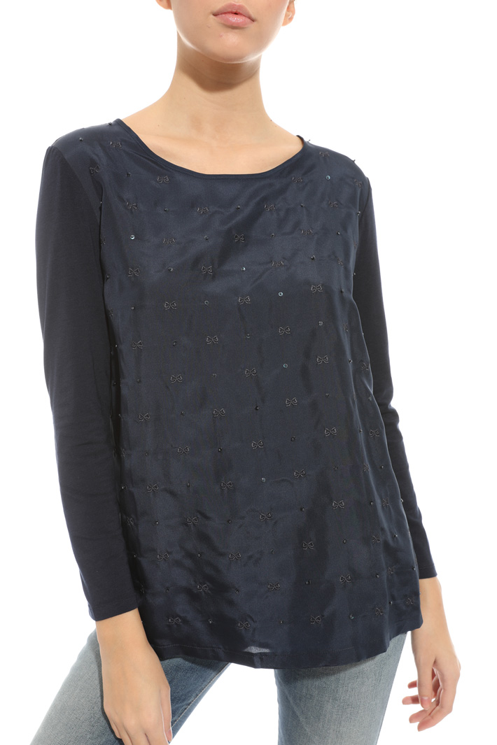 Maglia con seta ricamata Intrend Maglia con seta ricamata Intrend