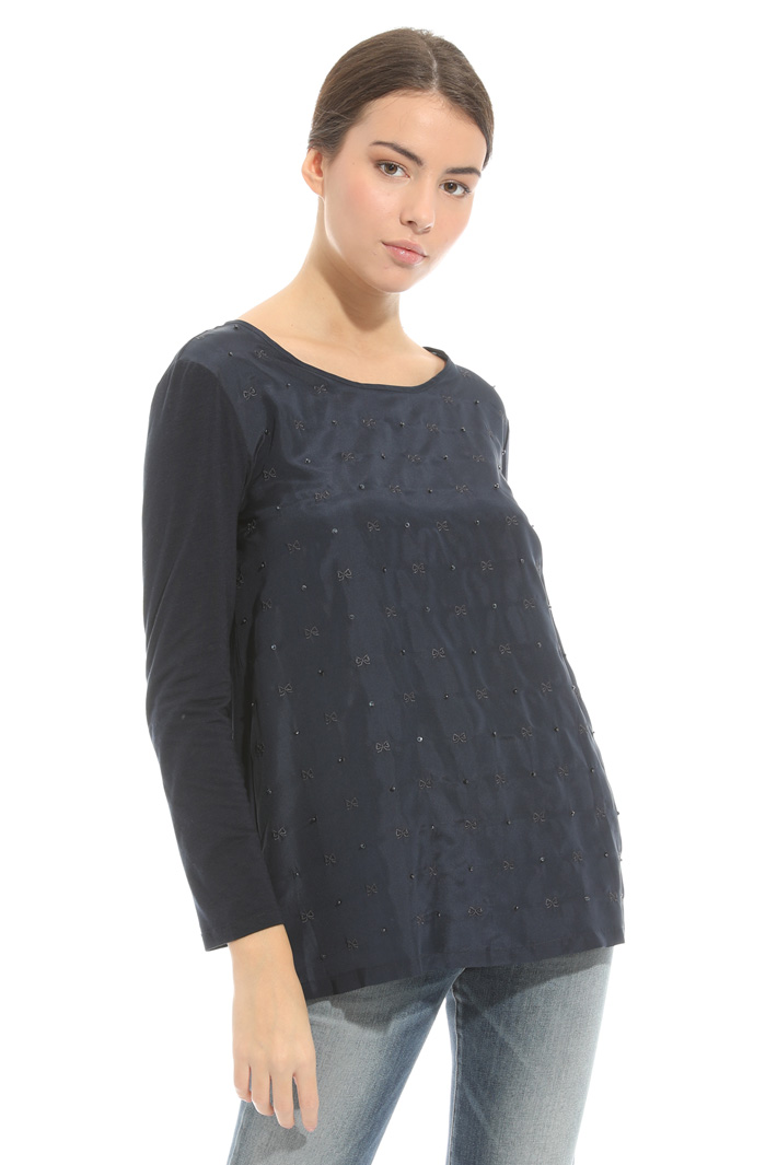 Maglia con seta ricamata Intrend Maglia con seta ricamata Intrend
