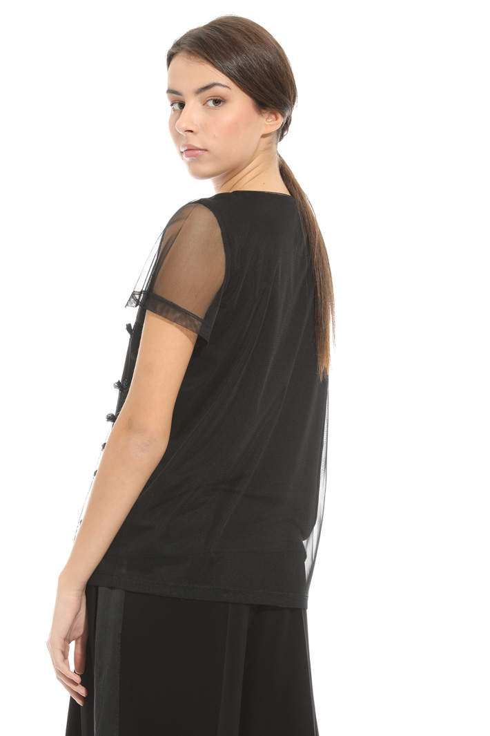 Top in tulle con ricami Intrend Top in tulle con ricami Intrend