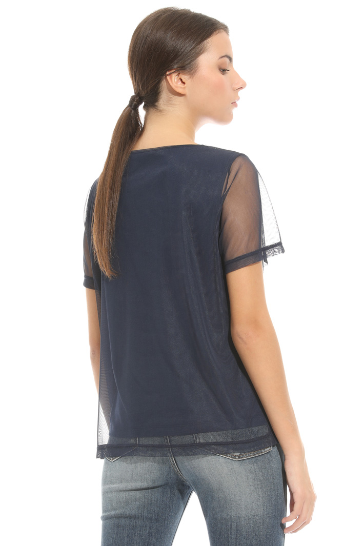 Top in tulle con ricami Intrend Top in tulle con ricami Intrend