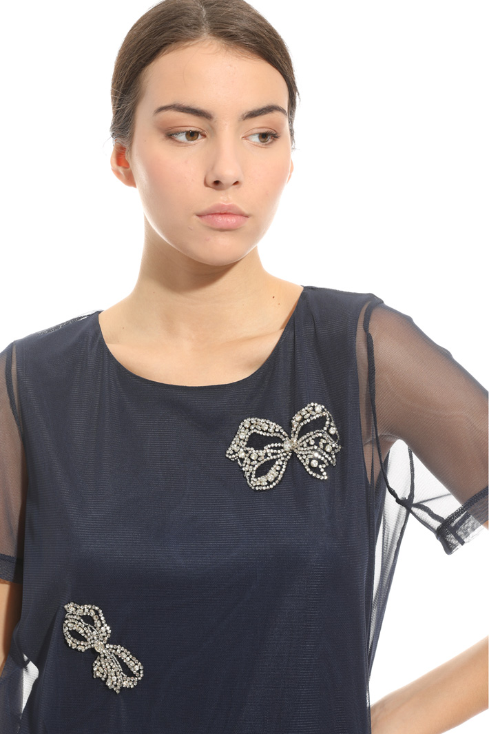 Top in tulle con ricami Intrend Top in tulle con ricami Intrend