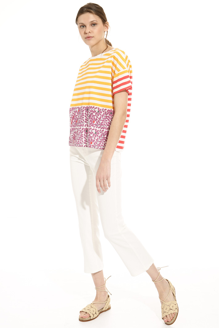 Printed cotton T-shirt Intrend Printed cotton T-shirt Intrend