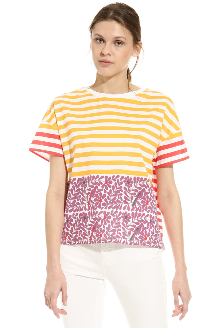 Printed cotton T-shirt Intrend Printed cotton T-shirt Intrend