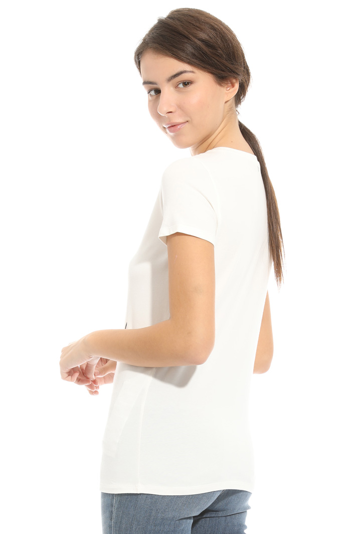 T-shirt con stampa e ricamo Intrend T-shirt con stampa e ricamo Intrend