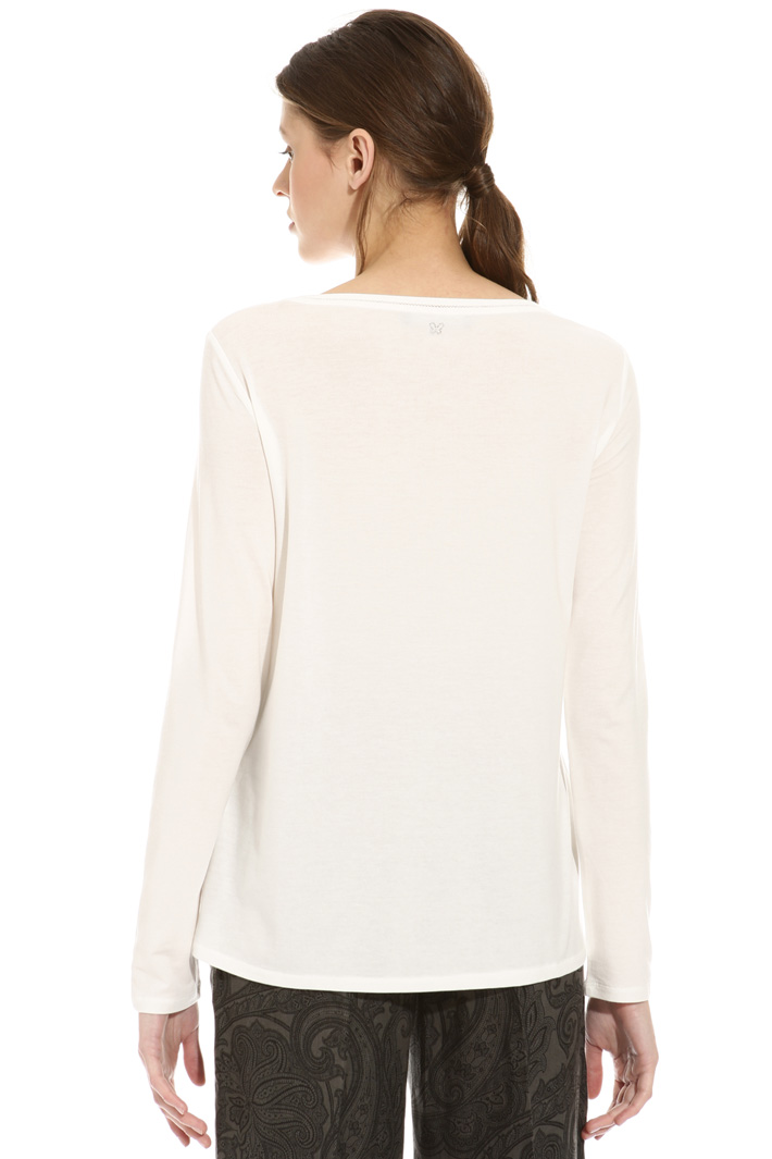 T-shirt con scollo con ajour Intrend T-shirt con scollo con ajour Intrend