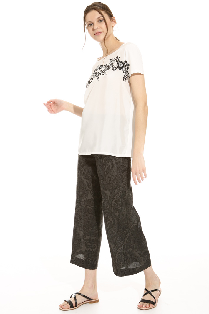 T-shirt in seta e cotone Intrend T-shirt in seta e cotone Intrend