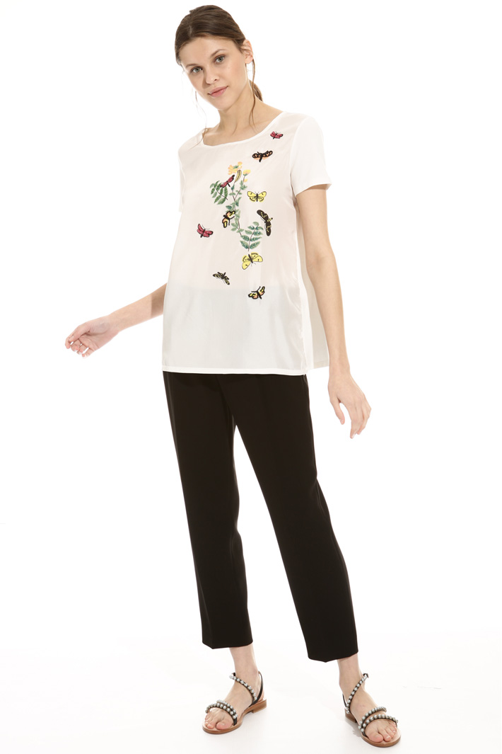 T-shirt in seta e cotone Intrend T-shirt in seta e cotone Intrend