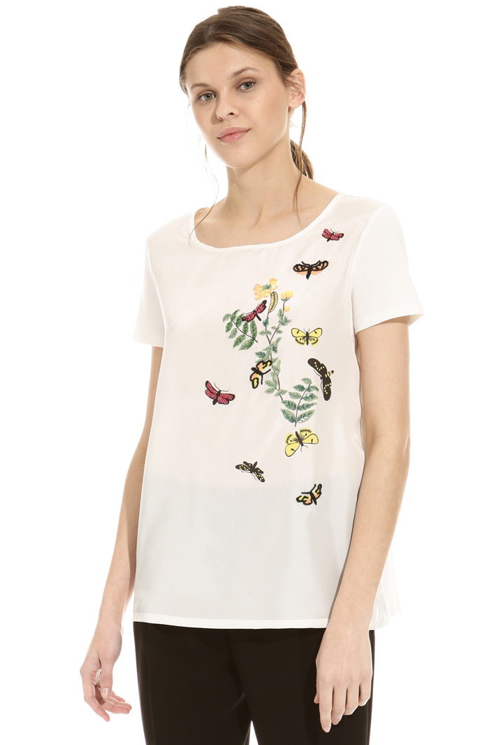 T-shirt in seta e cotone Intrend T-shirt in seta e cotone Intrend