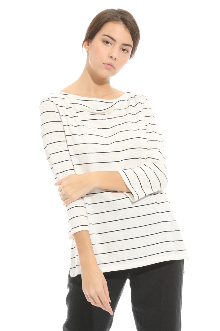 Maglia in jersey lino stretch Intrend Maglia in jersey lino stretch Intrend