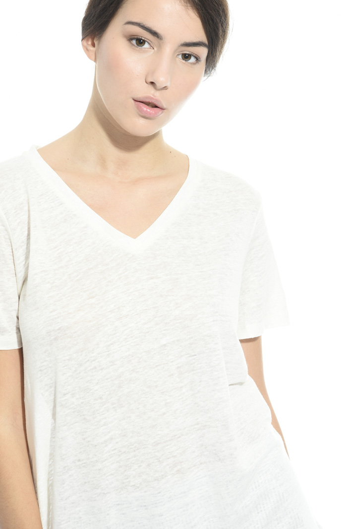 Linen jersey T-shirt Intrend Linen jersey T-shirt Intrend