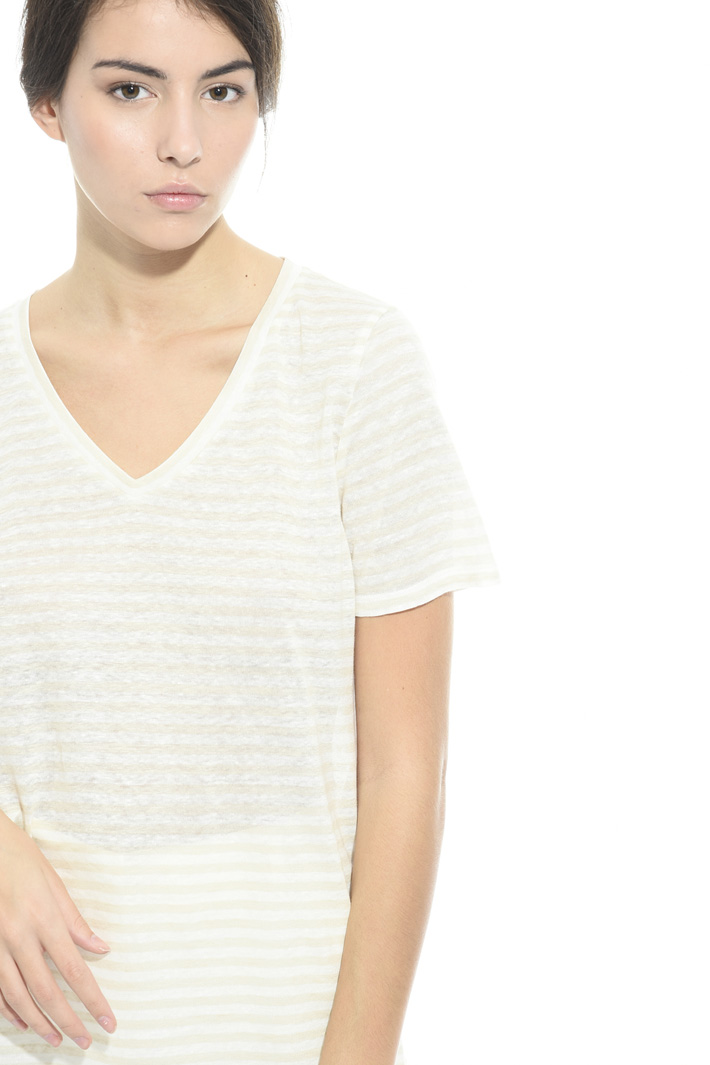Linen jersey T-shirt Intrend Linen jersey T-shirt Intrend