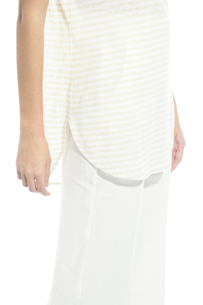 Linen jersey T-shirt Intrend Linen jersey T-shirt Intrend