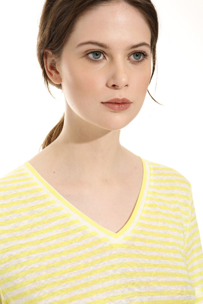 Linen jersey T-shirt Intrend Linen jersey T-shirt Intrend