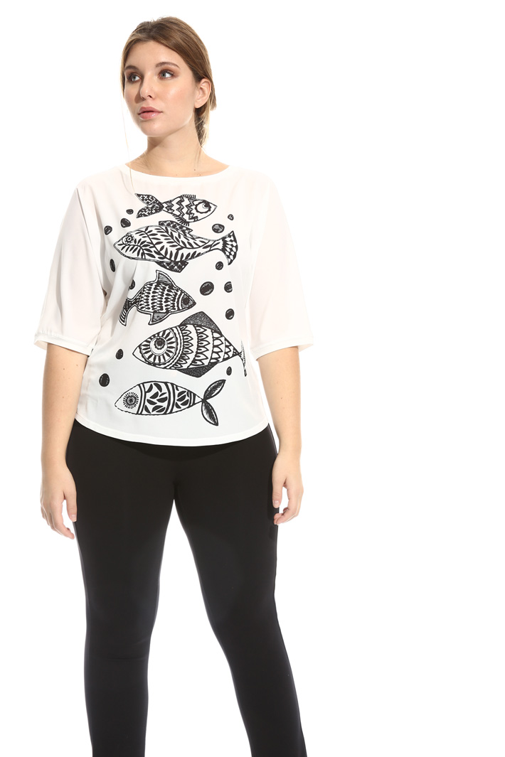 T-shirt in jersey con stampa Intrend T-shirt in jersey con stampa Intrend