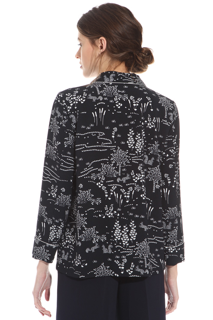 Camicia in sablé stampato Intrend Camicia in sablé stampato Intrend