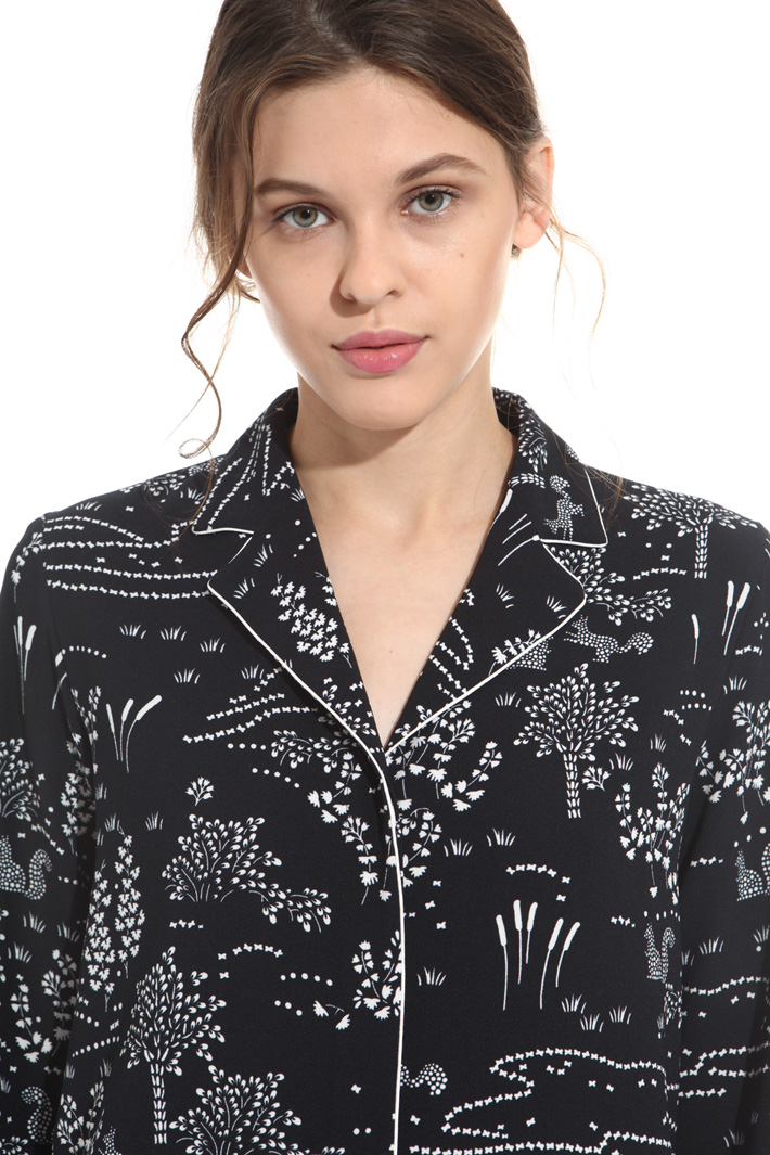 Camicia in sablé stampato Intrend Camicia in sablé stampato Intrend