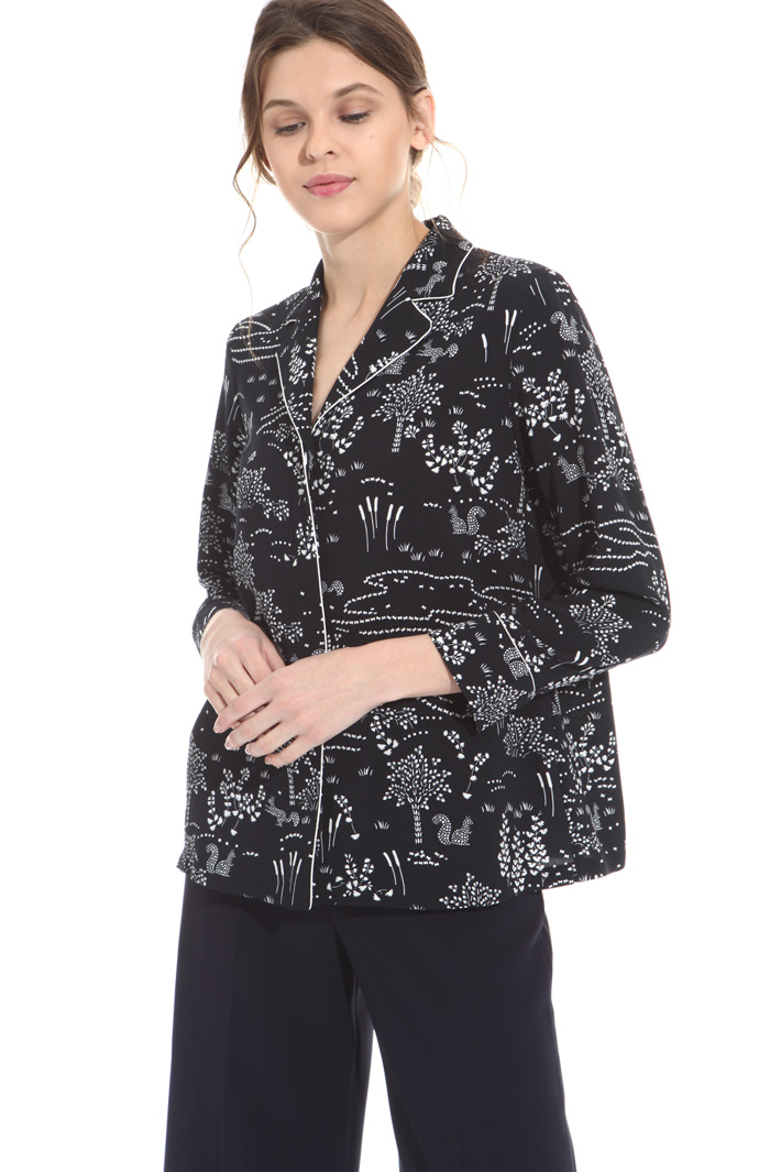 Camicia in sablé stampato Intrend Camicia in sablé stampato Intrend