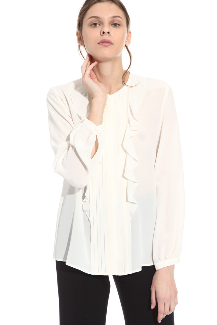 Camicia in seta con ruches Intrend Camicia in seta con ruches Intrend