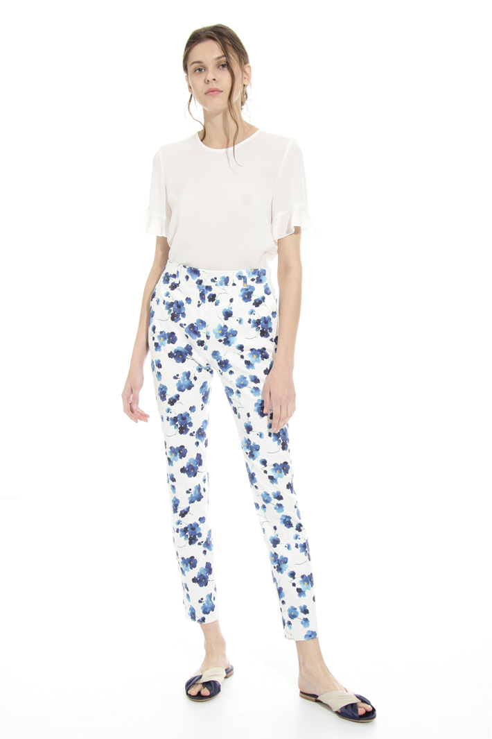 Pantalone in cotone stampato Intrend Pantalone in cotone stampato Intrend
