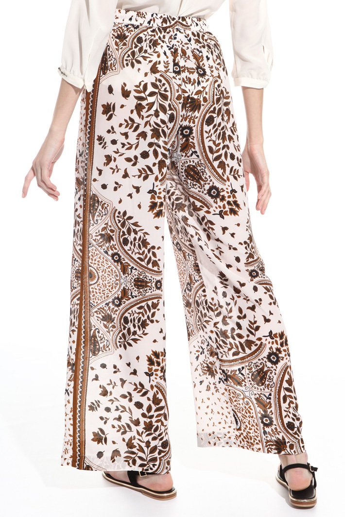 Pantalone in seta stampata Intrend Pantalone in seta stampata Intrend