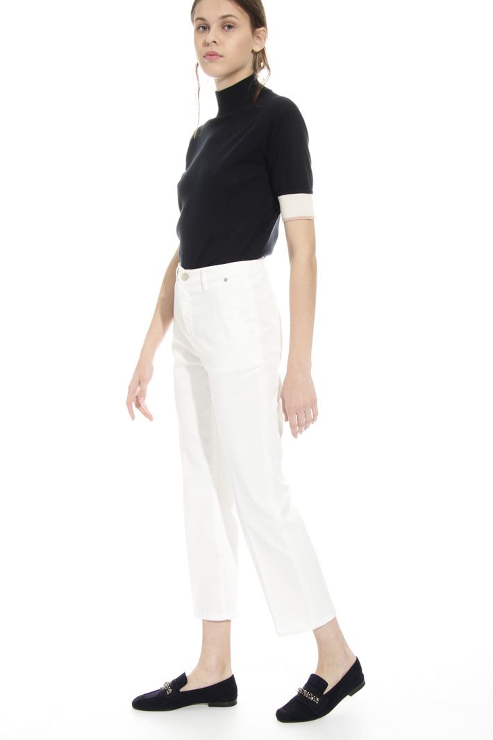 Pantalone flare in drill Intrend Pantalone flare in drill Intrend