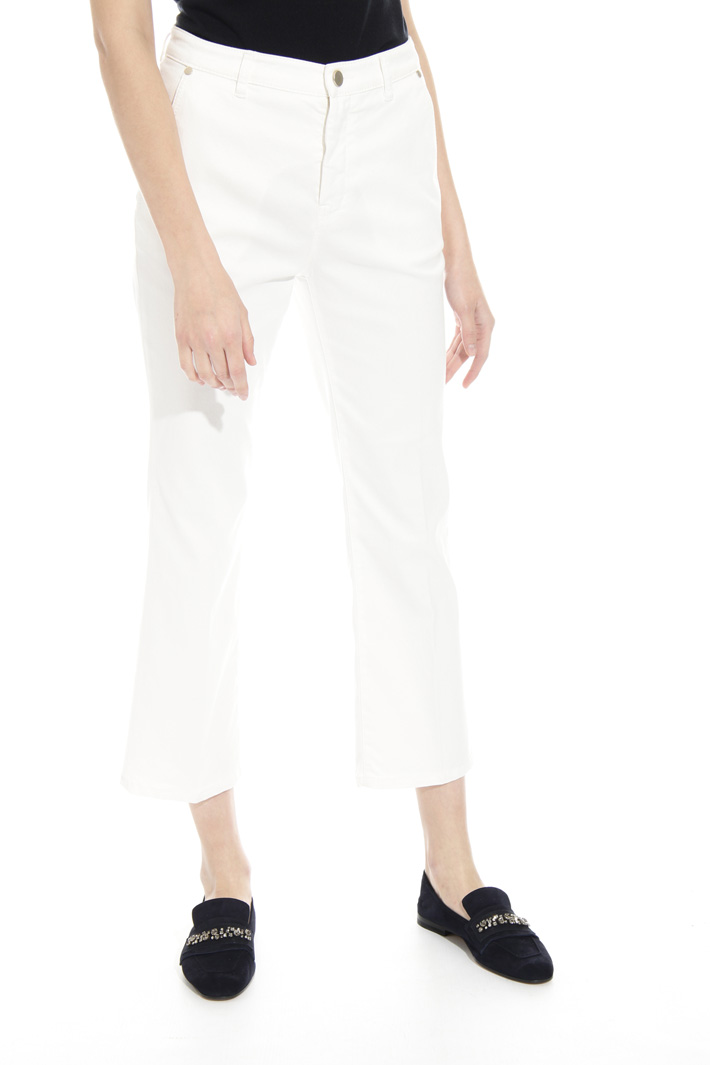 Pantalone flare in drill Intrend Pantalone flare in drill Intrend