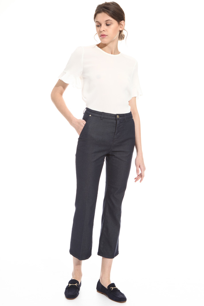 Pantalone flare in drill Intrend Pantalone flare in drill Intrend