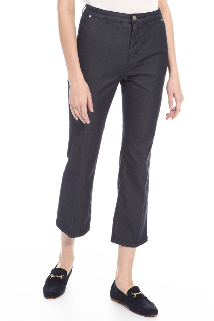 Pantalone flare in drill Intrend Pantalone flare in drill Intrend