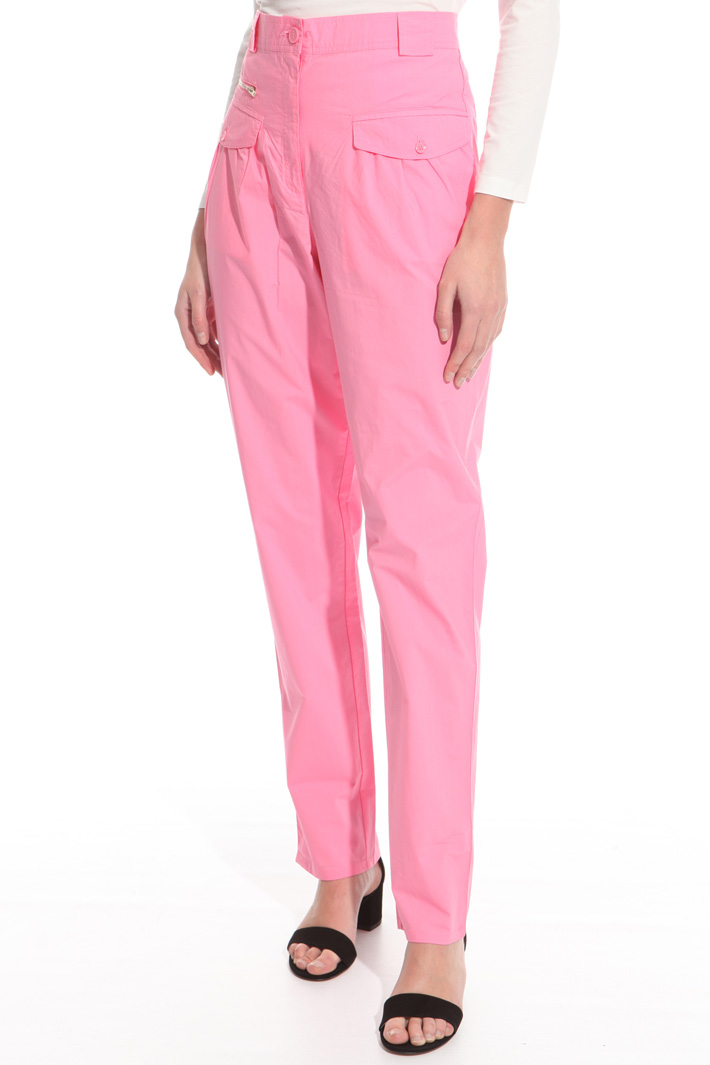 Poplin carrot trousers Intrend Poplin carrot trousers Intrend