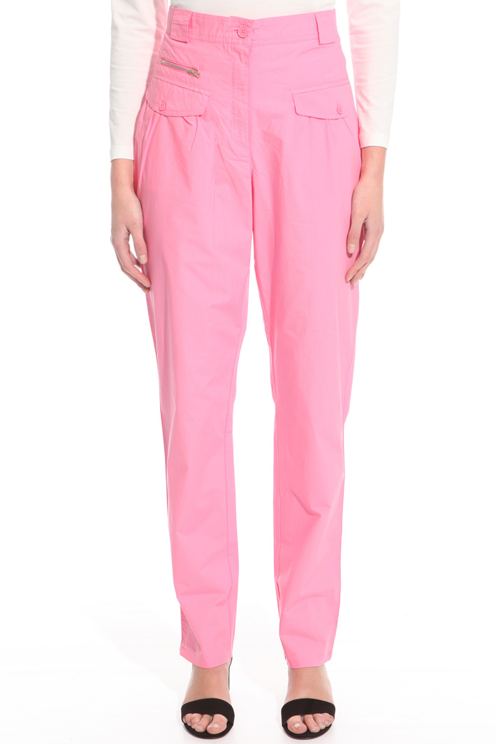 Poplin carrot trousers Intrend Poplin carrot trousers Intrend