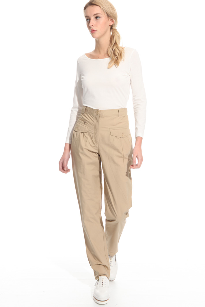 Poplin carrot trousers Intrend Poplin carrot trousers Intrend