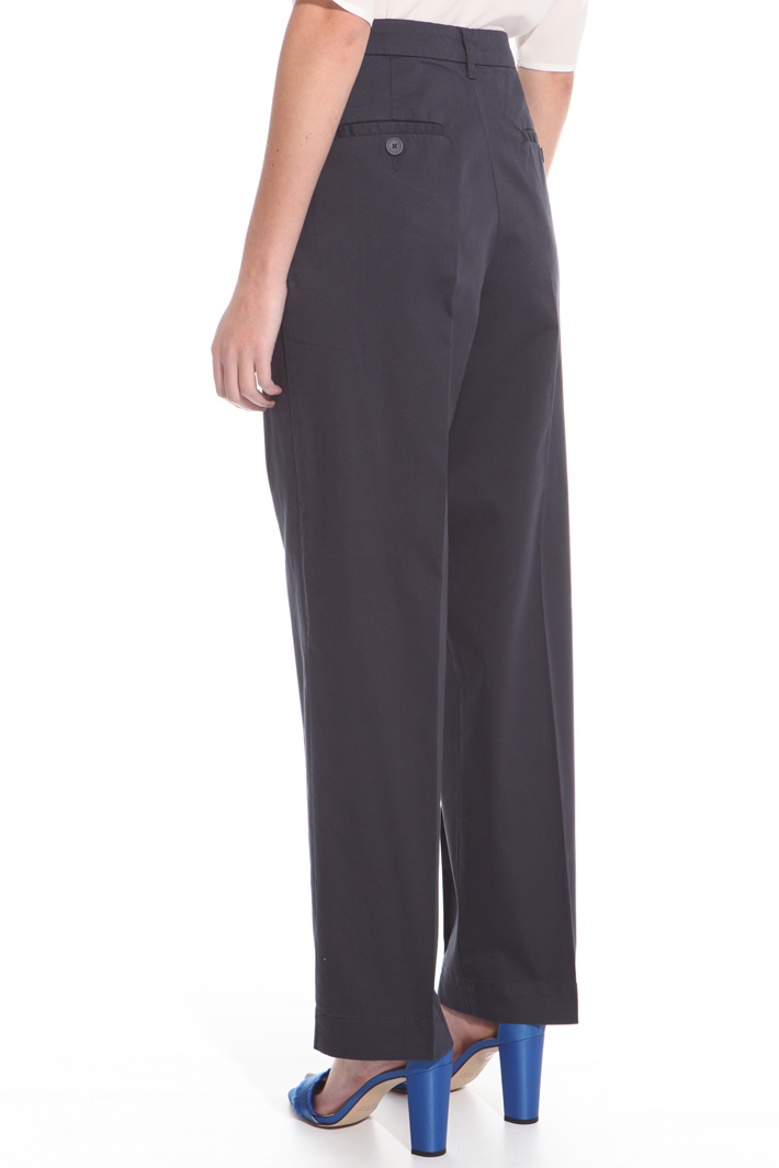 Straight-leg cotton trousers Intrend Straight-leg cotton trousers Intrend