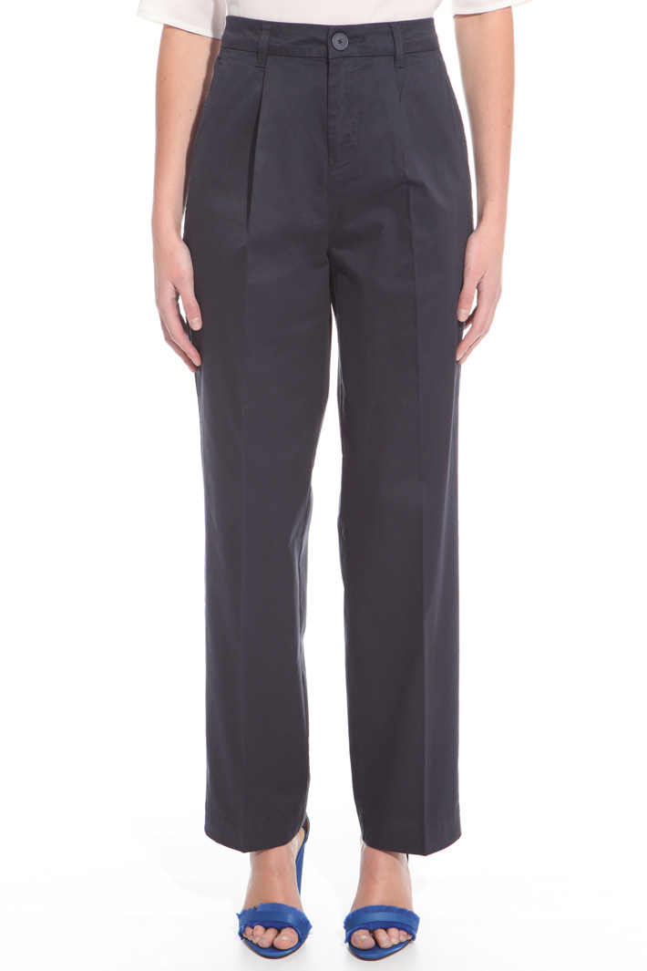 Straight-leg cotton trousers Intrend Straight-leg cotton trousers Intrend