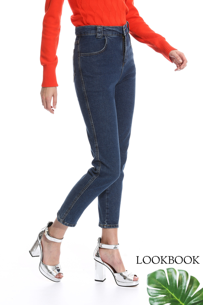 Jeans aderente a vita alta Intrend Jeans aderente a vita alta Intrend