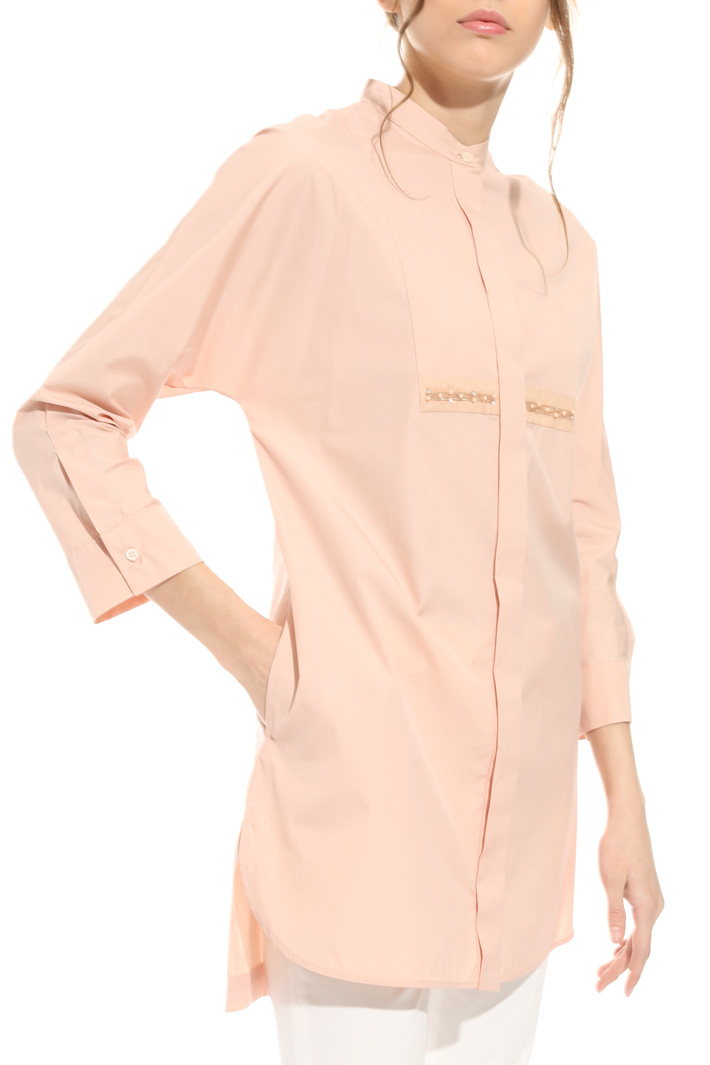 Cotton shirt with embroidery Intrend Cotton shirt with embroidery Intrend