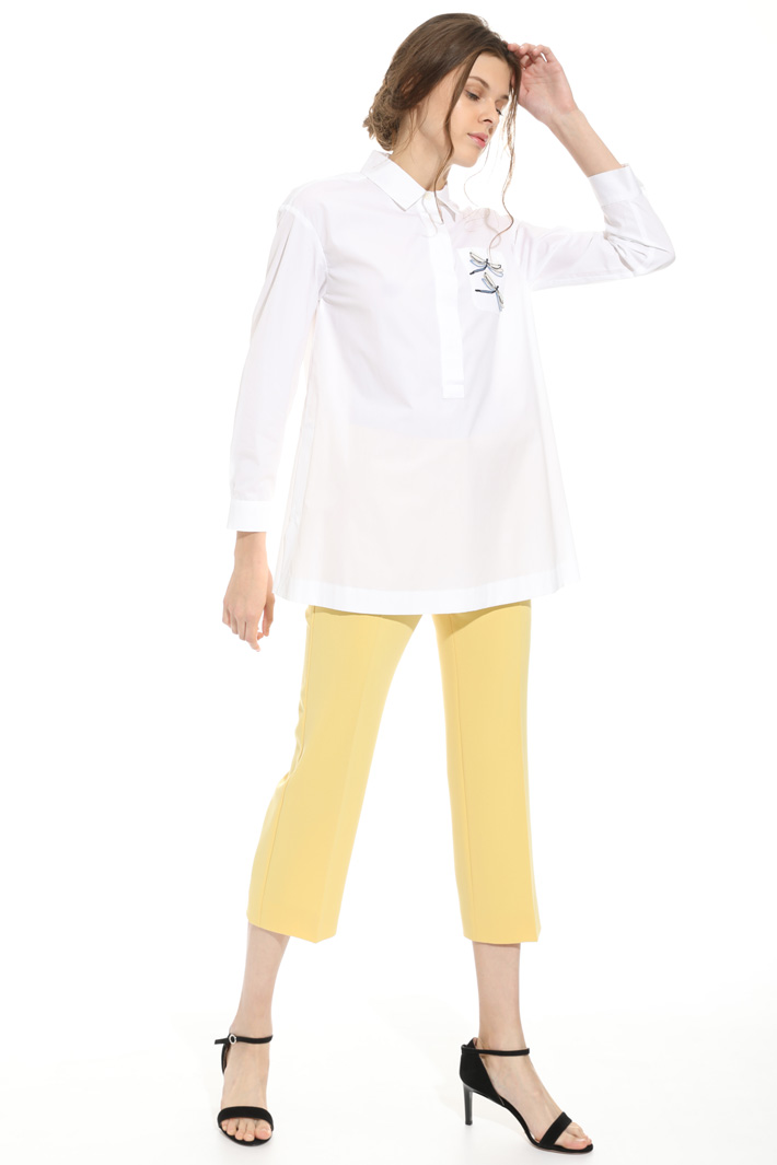 Casacca in cotone con ricamo Intrend Casacca in cotone con ricamo Intrend