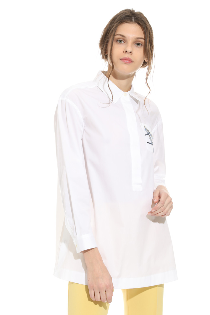 Casacca in cotone con ricamo Intrend Casacca in cotone con ricamo Intrend