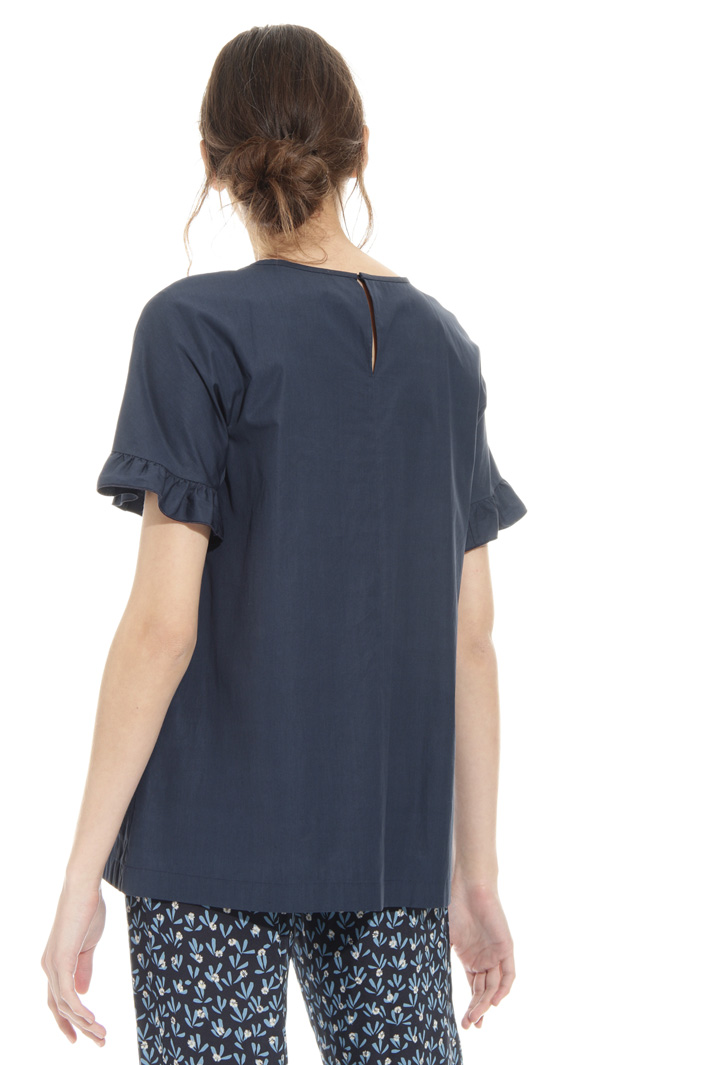 Casacca in cotone con volant Intrend Casacca in cotone con volant Intrend
