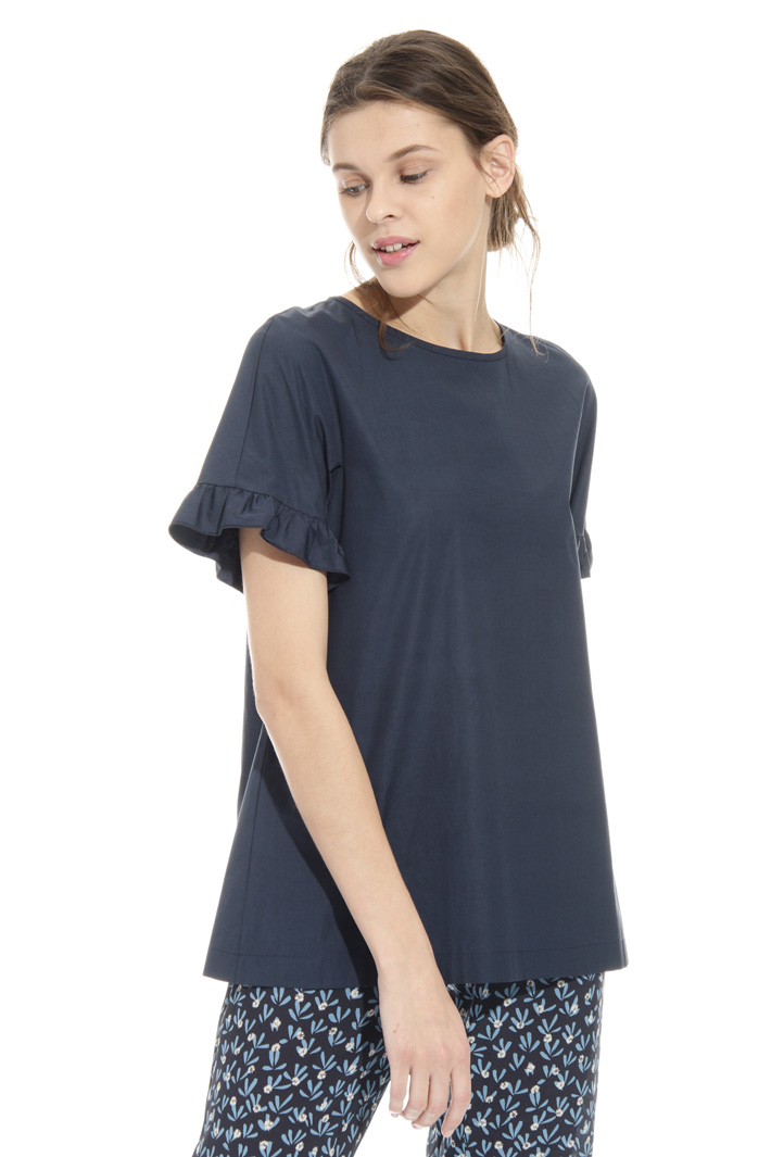 Casacca in cotone con volant Intrend Casacca in cotone con volant Intrend